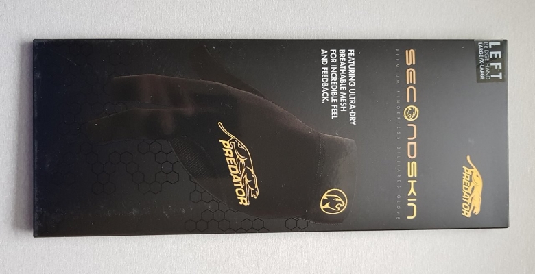 Billard Handschuh Predator Second Skin schwarz gelb L/XL